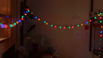 String of GFP lights